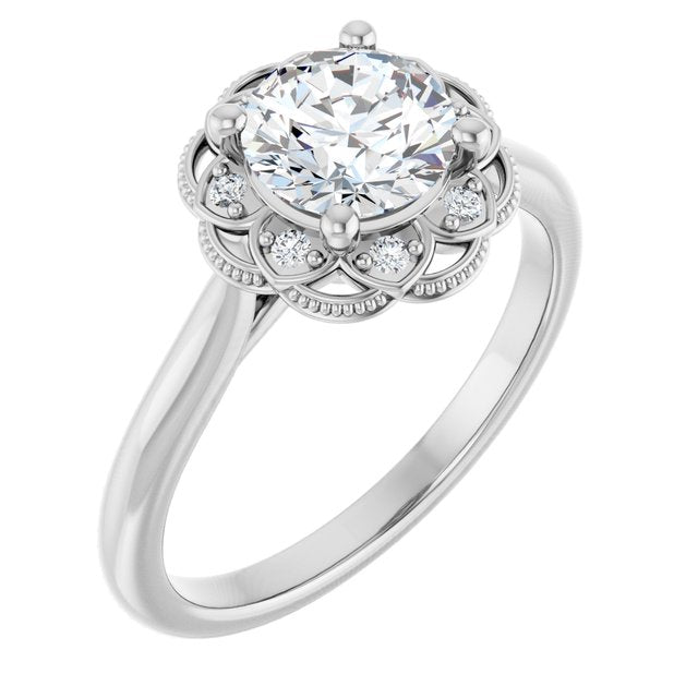 Halo-Style Engagement Ring