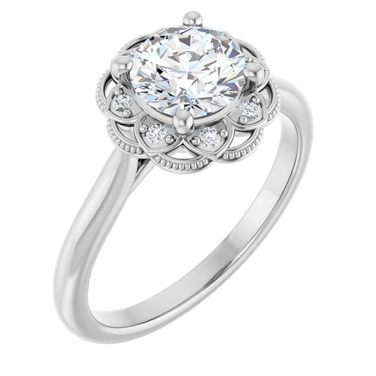 Halo-Style Engagement Ring
