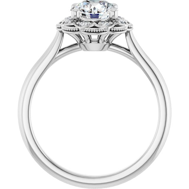 Halo-Style Engagement Ring