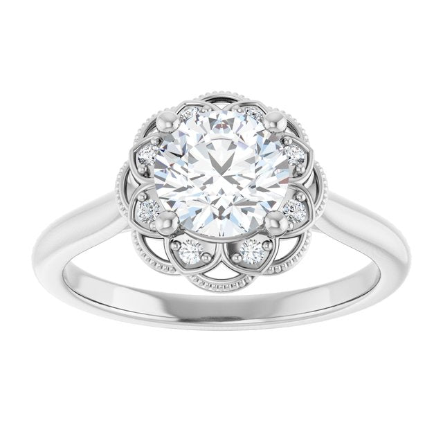 Halo-Style Engagement Ring