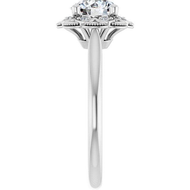 Halo-Style Engagement Ring