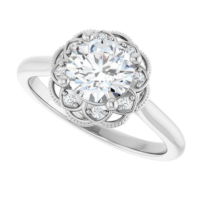 Halo-Style Engagement Ring