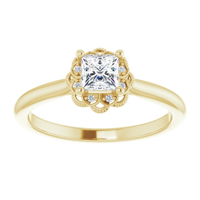 Halo-Style Engagement Ring