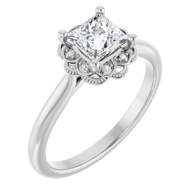Halo-Style Engagement Ring