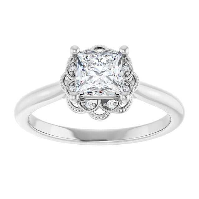 Halo-Style Engagement Ring