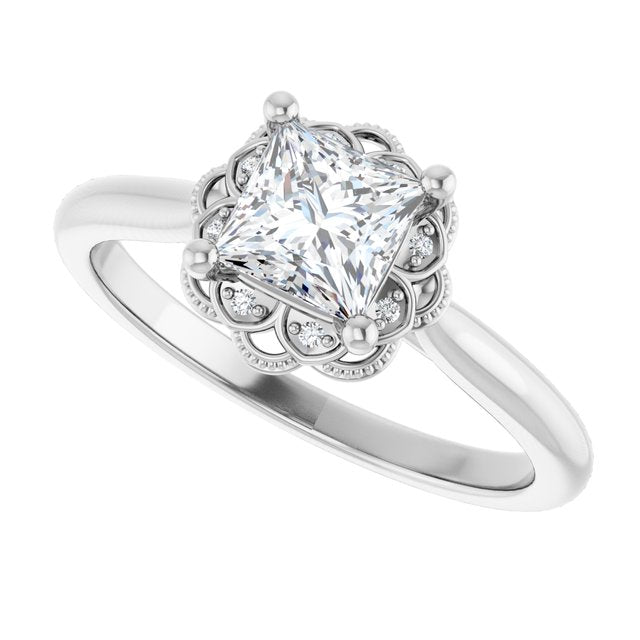 Halo-Style Engagement Ring