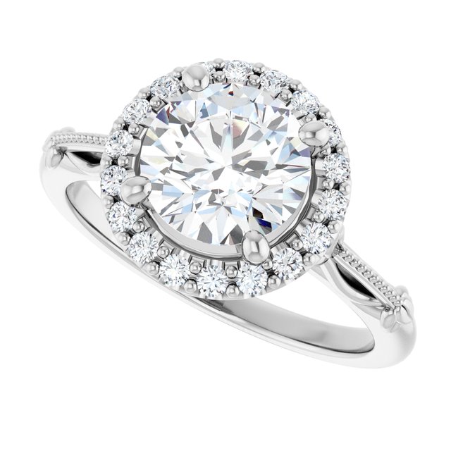 Halo-Style Engagement Ring