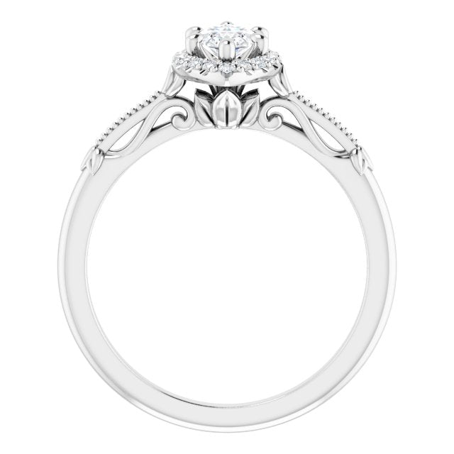 Halo-Style Engagement Ring