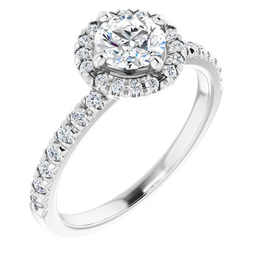 Halo-Style Engagement Ring
