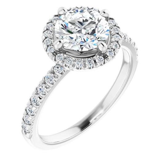 Halo-Style Engagement Ring