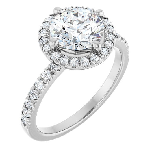 Halo-Style Engagement Ring