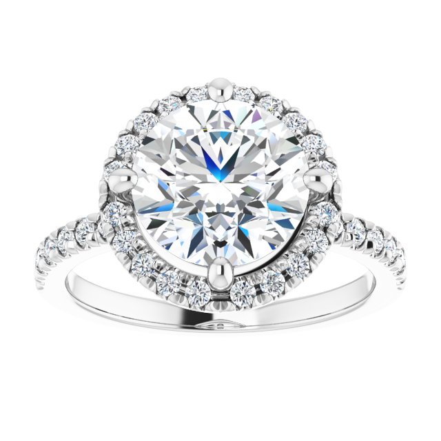 Halo-Style Engagement Ring