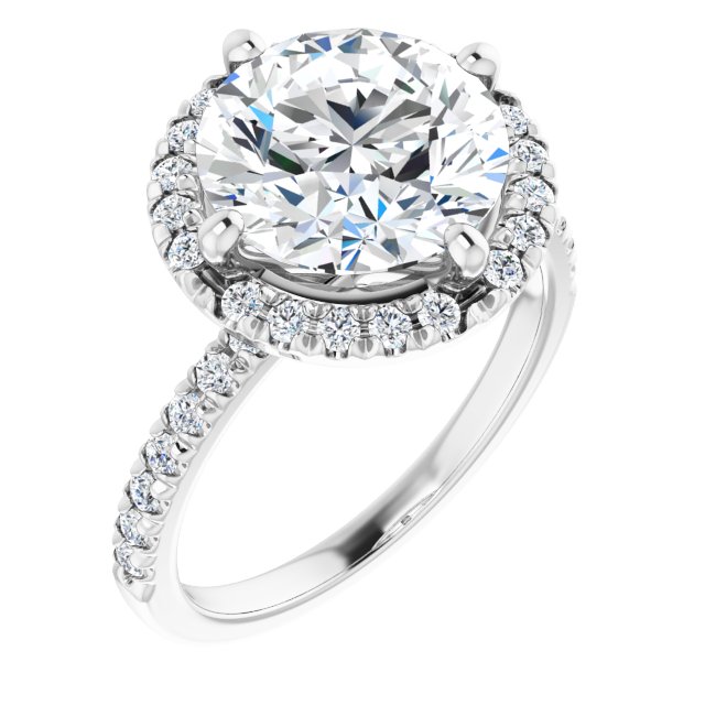 Halo-Style Engagement Ring