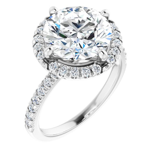 Halo-Style Engagement Ring