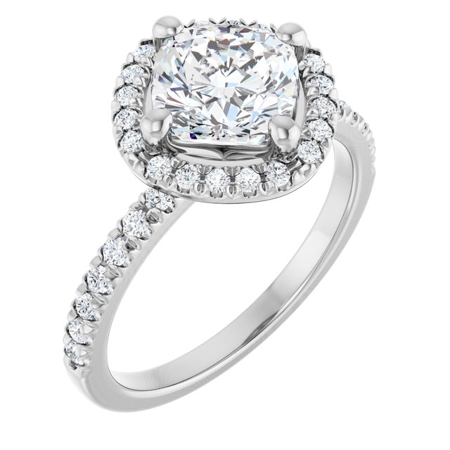Halo-Style Engagement Ring