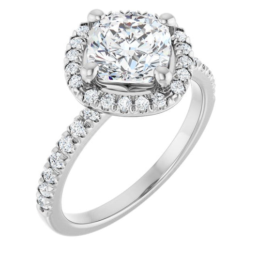 Halo-Style Engagement Ring