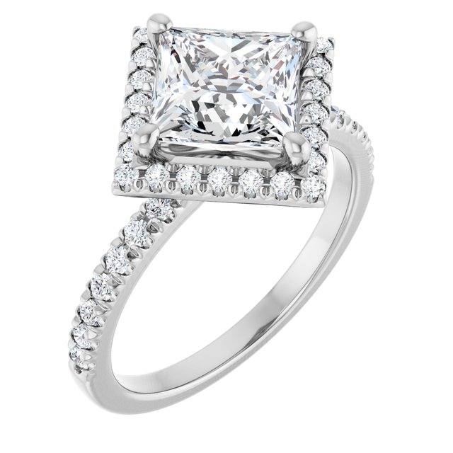 Halo-Style Engagement Ring