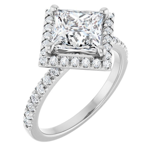 Halo-Style Engagement Ring