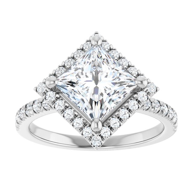 Halo-Style Engagement Ring