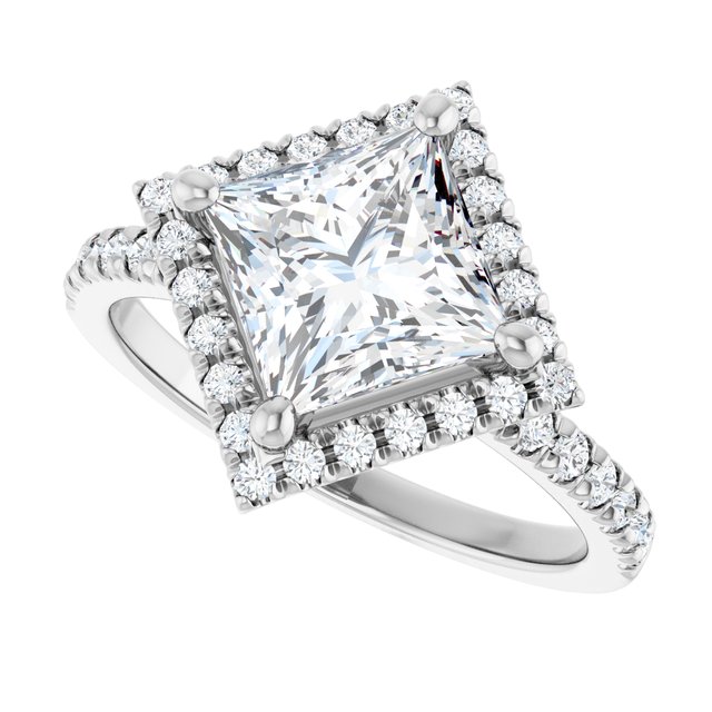 Halo-Style Engagement Ring