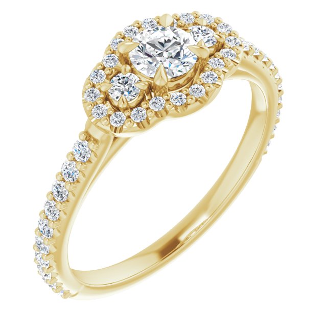 Halo-Style Engagement Ring