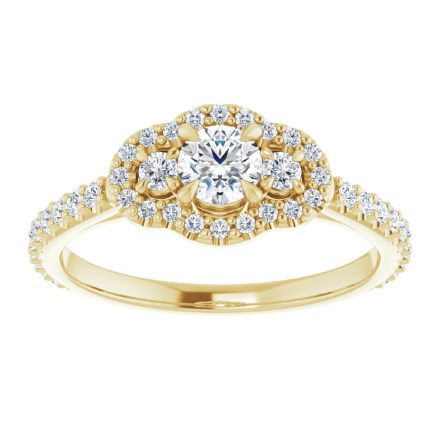 Halo-Style Engagement Ring