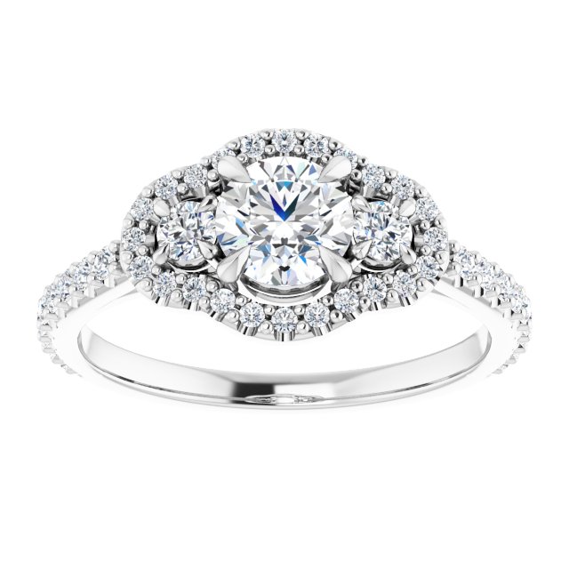Halo-Style Engagement Ring