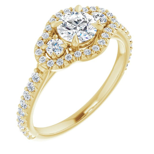 Halo-Style Engagement Ring