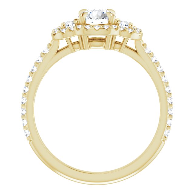 Halo-Style Engagement Ring
