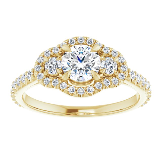 Halo-Style Engagement Ring