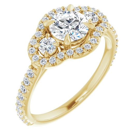 Halo-Style Engagement Ring