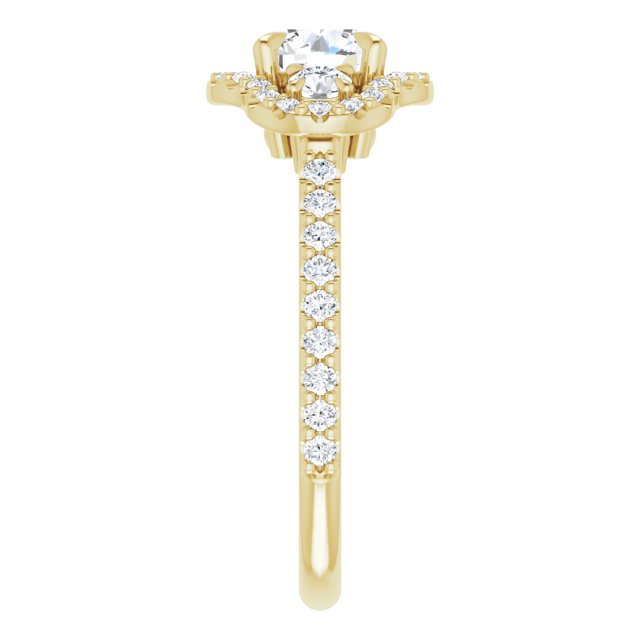 Halo-Style Engagement Ring