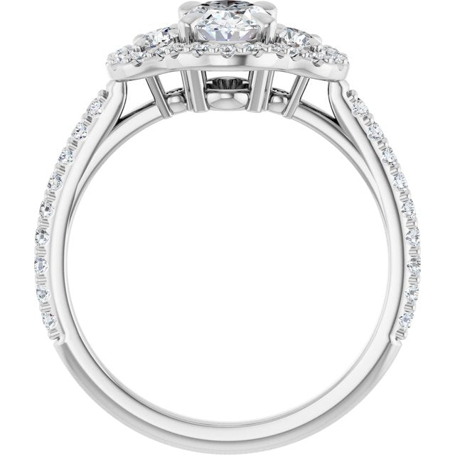 Halo-Style Engagement Ring