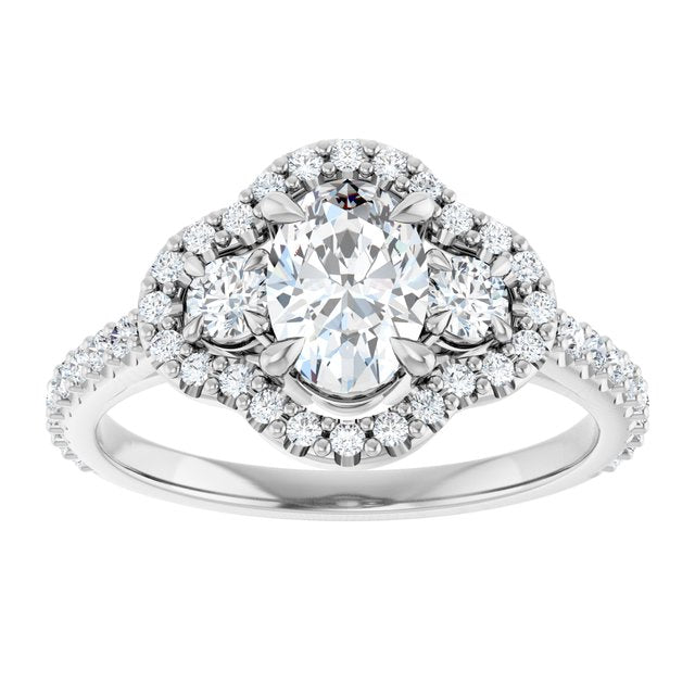 Halo-Style Engagement Ring