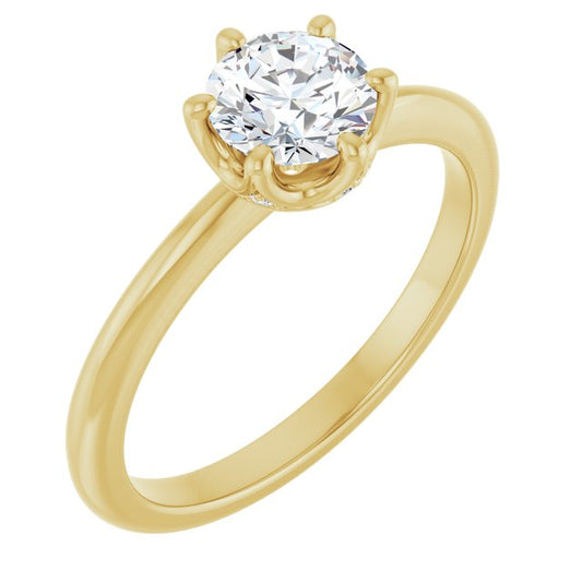 Accented Engagement Ring
