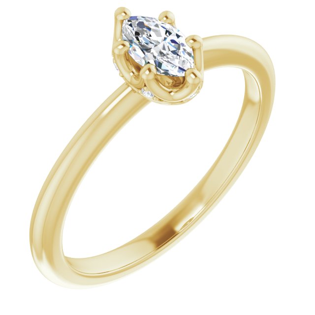 Accented Engagement Ring