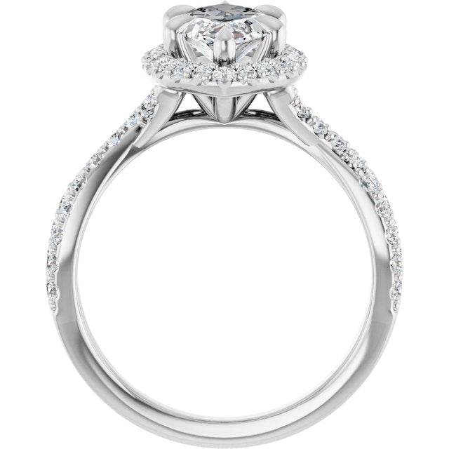 Halo-Style Engagement Ring