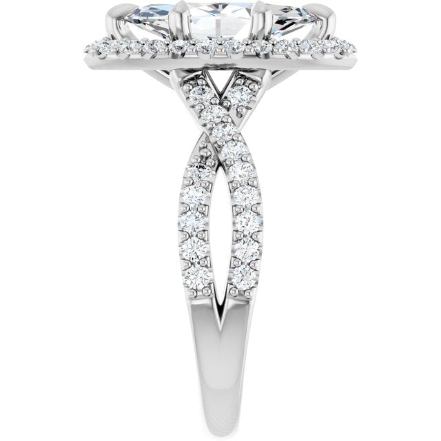 Halo-Style Engagement Ring