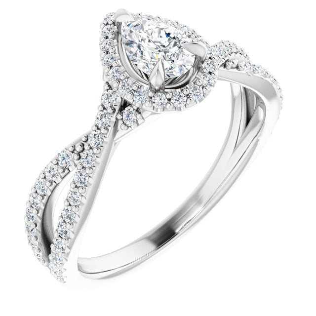 Halo-Style Engagement Ring