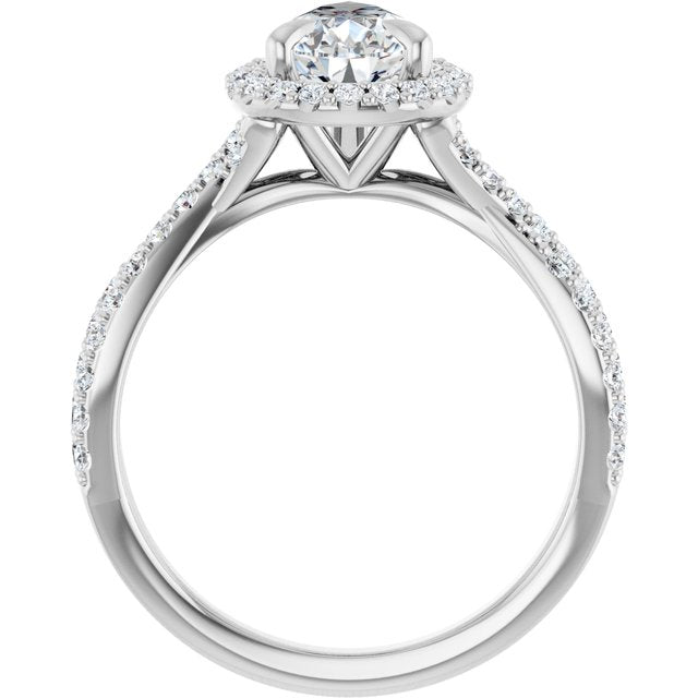 Halo-Style Engagement Ring