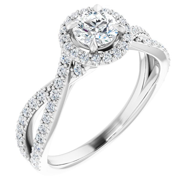 Halo-Style Engagement Ring