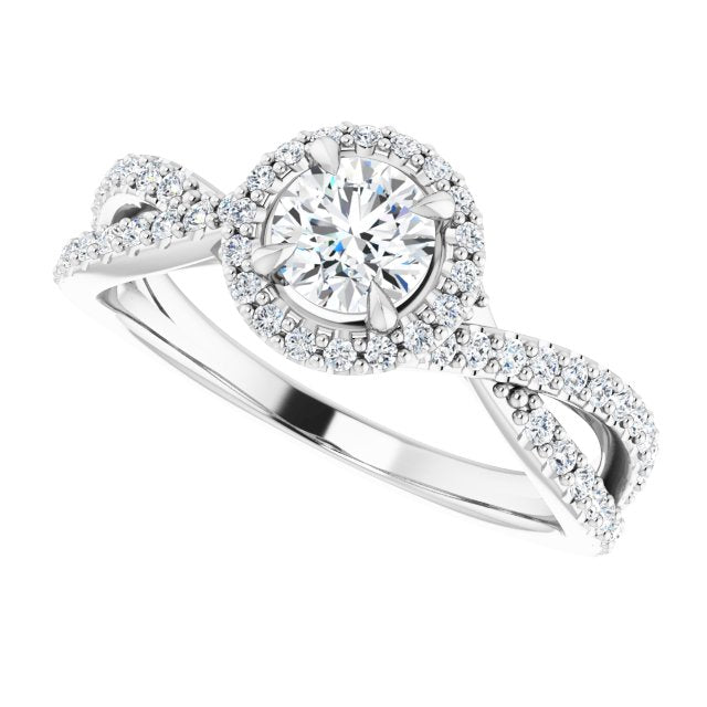 Halo-Style Engagement Ring