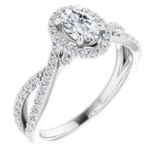 Halo-Style Engagement Ring