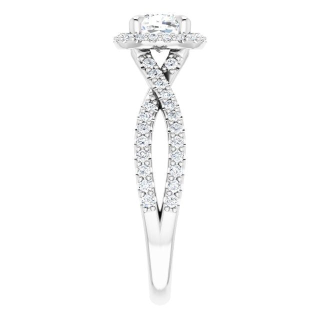 Halo-Style Engagement Ring