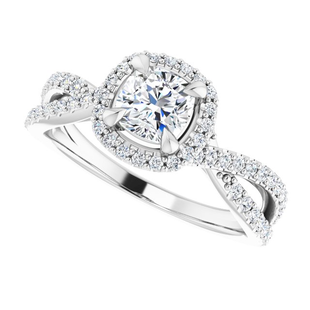 Halo-Style Engagement Ring