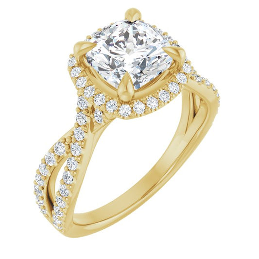 Halo-Style Engagement Ring