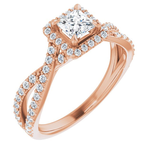 Halo-Style Engagement Ring