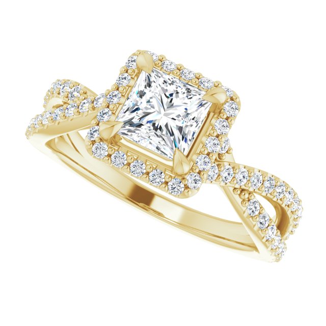 Halo-Style Engagement Ring