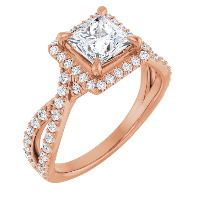 Halo-Style Engagement Ring