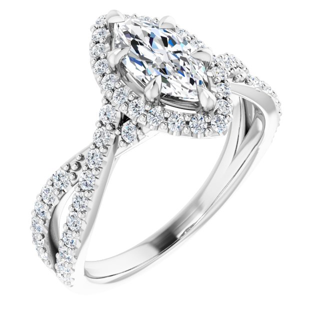 Halo-Style Engagement Ring